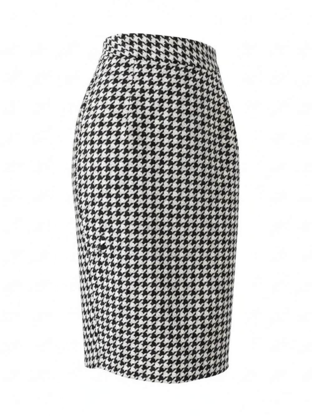 New York & Company Houndstooth Pencil Skirt - Black & White